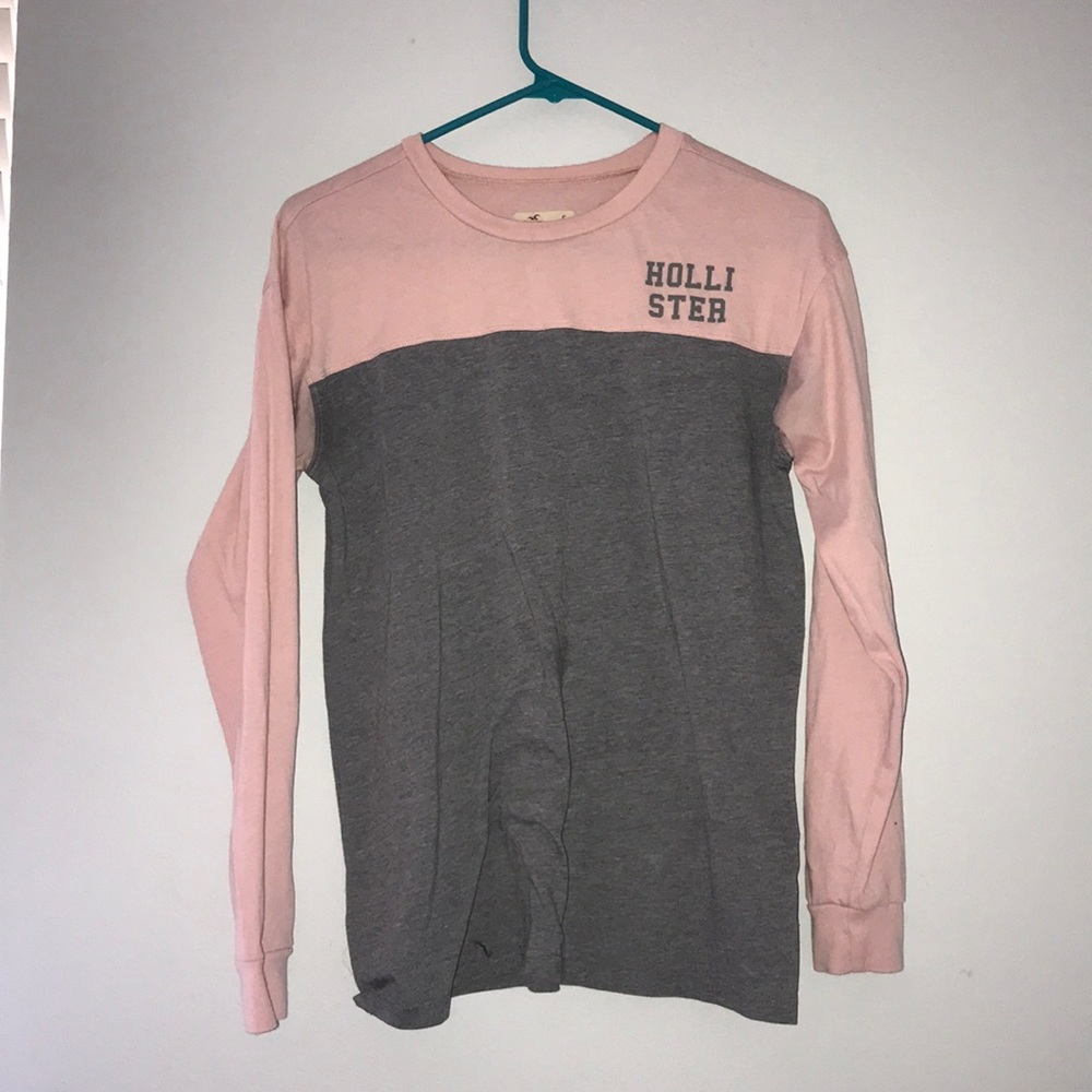 Pink and Grey Hollister California Longsleeve